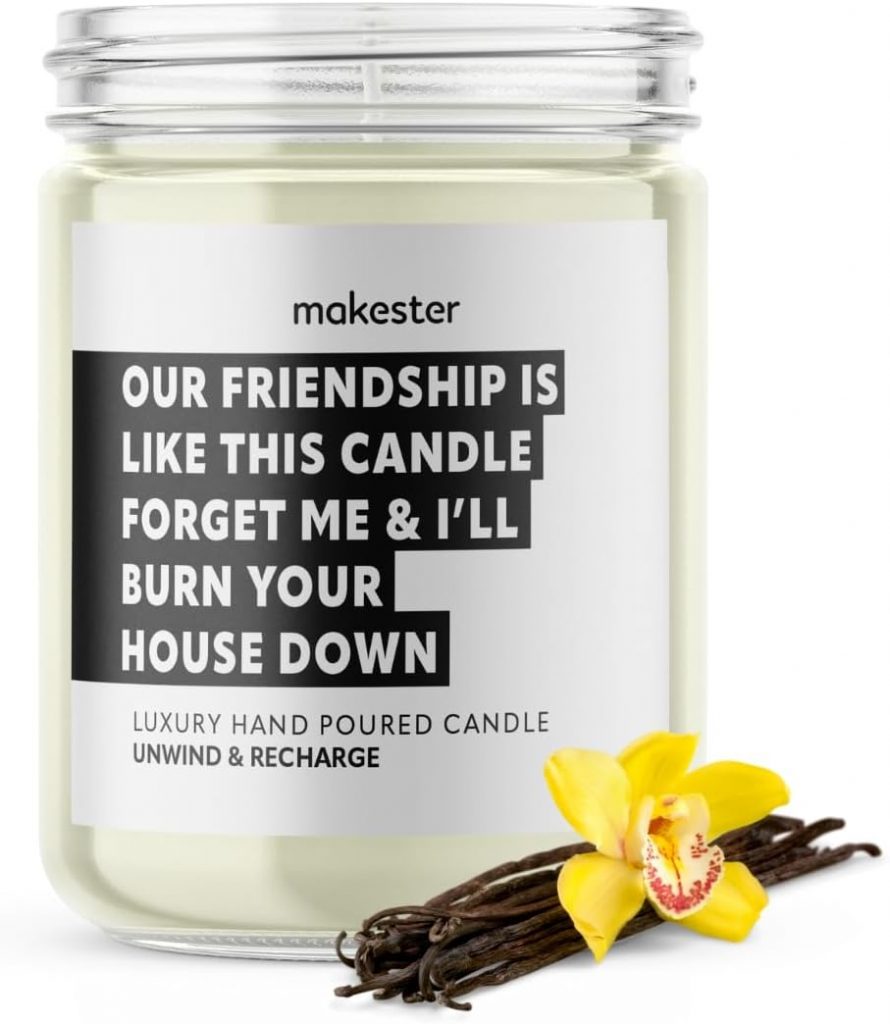 MAKESTER Friendship Gifts for Women, Candles Gifts for Women, Best Friend Birthday Gifts for Women Friends, Funny Gifts for Women, Gifts for Friends, Friend Gifts for Women Bestie Gifts 