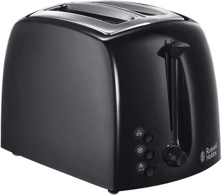 Russell Hobbs 21641 Textures 2-Slice Toaster, 700 - 850 W, Black [Energy Class A] 
Kitchen Appliances